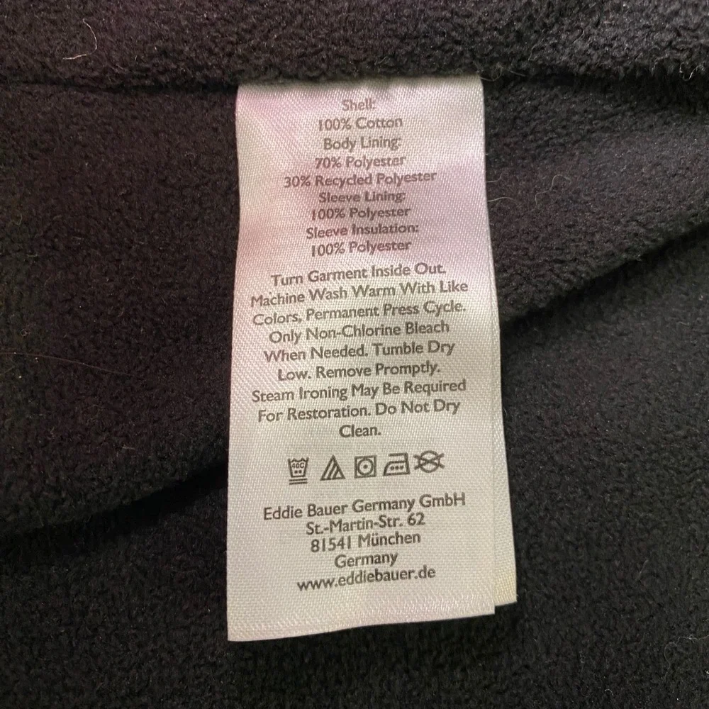 Eddie Bauer Shirt Jacket Mens TL Red Plaid‎ Flannel Fleece Lined Zip